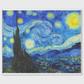 Cool Starry Night Vincent Van Gogh Gemälde ART Geschenkpapier (Flach)