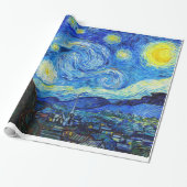 Cool Starry Night Vincent Van Gogh Gemälde ART Geschenkpapier (Ungerollt)