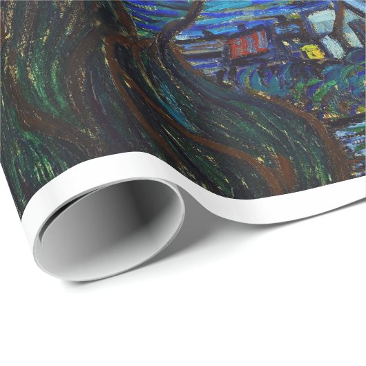 Cool Starry Night Vincent Van Gogh Gemälde ART Geschenkpapier (Rolleneckpunkt)