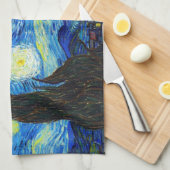 Cool Starry Night Vincent Van Gogh Gemälde Handtuch (Viertel Falte)
