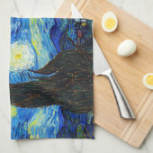 Cool Starry Night Vincent Van Gogh Gemälde Handtuch (Viertel Falte)