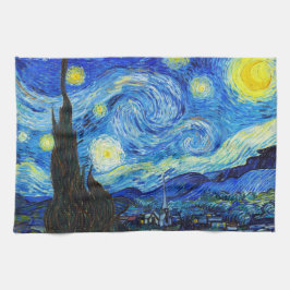 Cool Starry Night Vincent Van Gogh Gemälde Handtuch