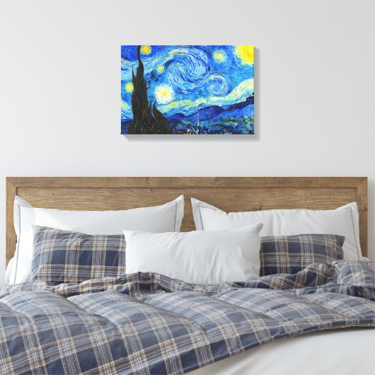 Cool Starry Night Vincent Van Gogh Gemälde Leinwanddruck (Insitu (Schlafzimmer))