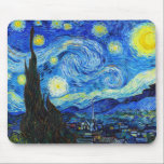 Cool Starry Night Vincent Van Gogh Gemälde Mousepad<br><div class="desc">MEISTEN POPULAR-POSITIONEN: com</div>