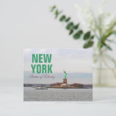 Cool Statue of Liberty - NY New York Postkarte (Stehend Vorderseite)