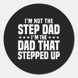 Cool Step up Vater for Men Pater World#39;s Best S Runder Aufkleber