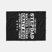 Cool Stepdad für Männer Vater Step Vater Parenthot Fleecedecke (Vorderseite (Horizontal))