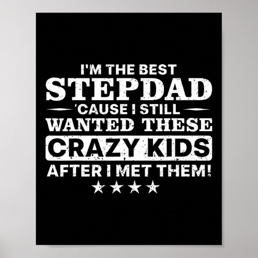 Cool Stepdad für Männer Vater Step Vater Parenthot Poster (Vorne)