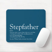 Cool Stepfather Stepdad Definition Fun Modernes Bl Mousepad (Mit Mouse)
