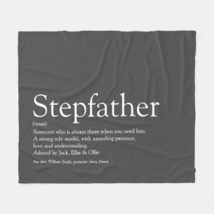 Cool Stepfather, Stepdad Definition Modernes Grau Fleecedecke