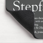 Cool Stepfather, Stepdad Definition Spaß grau Mousepad (Ecke)