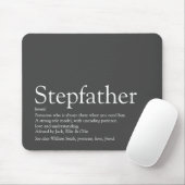 Cool Stepfather, Stepdad Definition Spaß grau Mousepad (Mit Mouse)