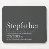 Cool Stepfather, Stepdad Definition Spaß grau Mousepad (Vorne)