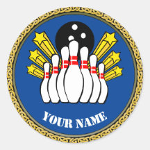COOL! Sticker -Bowling- Custom Bowler - Name hinzu