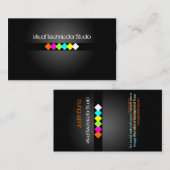 Cool / Stilvoll fluoreszierende Diamanten Visitenkarte (Vorne/Hinten)