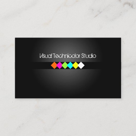 Cool / Stilvoll fluoreszierende Diamanten Visitenkarte (Vorderseite)