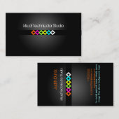 Cool / Stilvoll fluoreszierende Diamanten Visitenkarte (Vorne/Hinten)