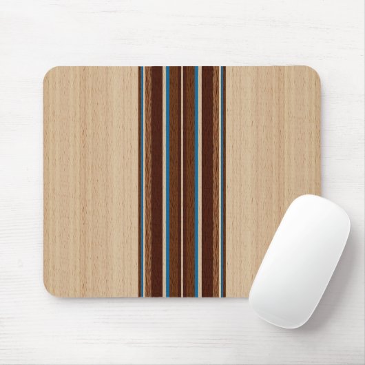 Cool Stilvoll Modernes, Angesagtes, trendiges Holz Mousepad (Mit Mouse)