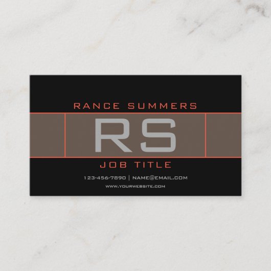 Cool Stilvolle Geometrie Visitenkarte (Vorderseite)