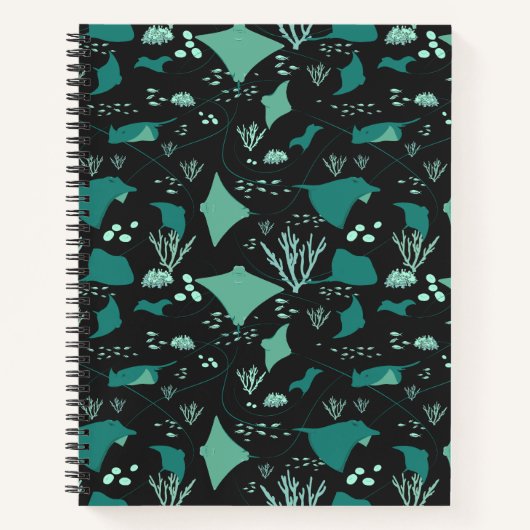 Cool Stingray Reef Diving Notizblock (Vorderseite)