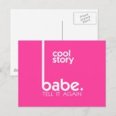 COOL STORY BABE Moderner Stil Postkarte (Vorne/Hinten)