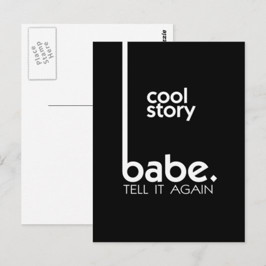 Cool Story Babe Postkarte (Vorne/Hinten)