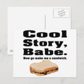 Cool story babe postkarte (Vorne/Hinten)