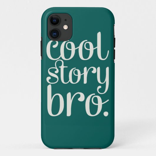 Cool Story Bro Green Case-Mate iPhone Hülle (Rückseite)