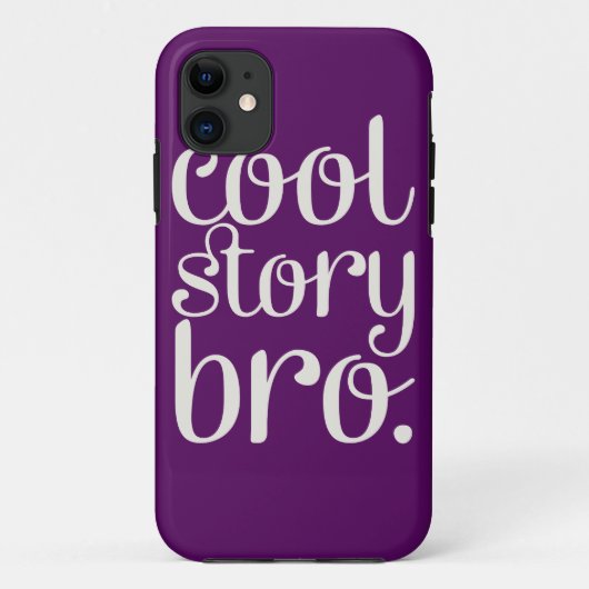 Cool Story Bro Lila Case-Mate iPhone Hülle (Rückseite)