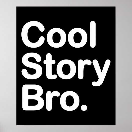 Cool Story Bro Poster (Vorne)