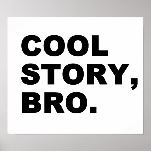 Cool Story Bro Poster (Vorne)