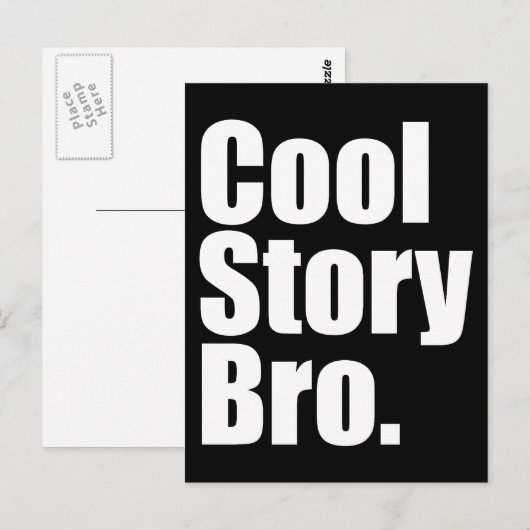 Cool Story Bro. Postkarte (Vorne/Hinten)