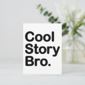 Cool Story Bro Postkarte (Stehend Vorderseite)