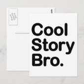 Cool Story Bro Postkarte (Vorne/Hinten)