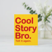 Cool Story Bro. Postkarte (Stehend Vorderseite)