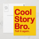 Cool Story Bro. Postkarte (Vorne/Hinten)