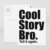 Cool Story Bro. Postkarte (Vorne/Hinten)