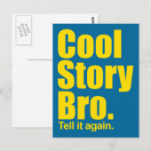 Cool Story Bro. Postkarte (Vorne/Hinten)
