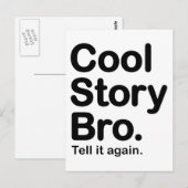 Cool Story Bro. Postkarte (Vorne/Hinten)
