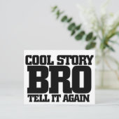 Cool story bro postkarte (Stehend Vorderseite)