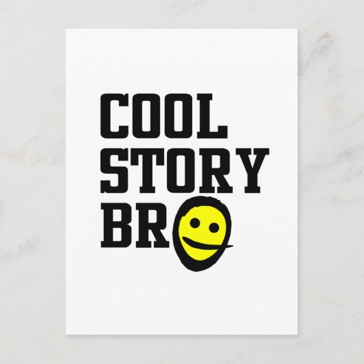Cool Story Bro Postkarte (Vorderseite)