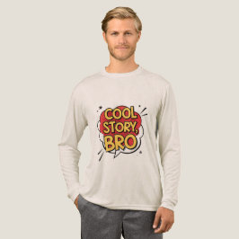 Cool Story Bro Retro Comic Style Typography Design Tri-Blend Shirt