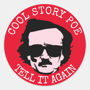 Cool Story Poe Runder Aufkleber