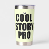 Cool Story Pro Funny Author Slogan Thermobecher (Links)