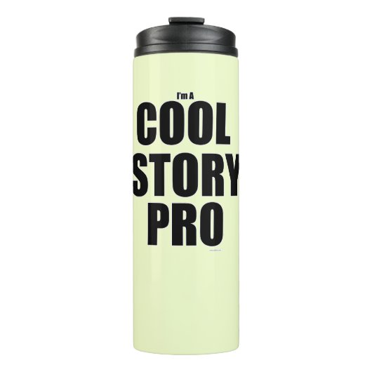 Cool Story Pro Funny Epic Writer Motto Thermosbecher (Vorderseite)