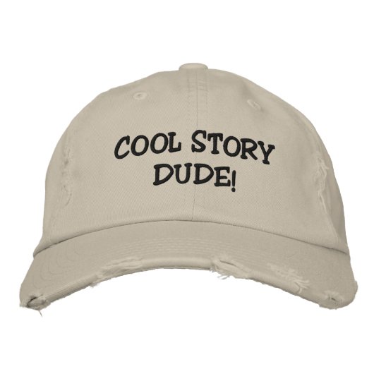 COOL STORY TYP! BESTICKTE KAPPE (Vorderseite)