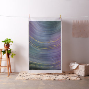 Cool Strata   Beautiful Blue Lila and Gold Agate Stoff