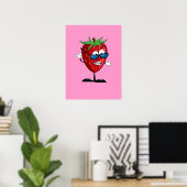 Cool Strawberry Character Poster (Heimbüro)