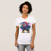 Cool Streetwear Shark Cartoon T - Shirt (Vorne ganz)