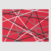 Cool Strickgitarre Rot Grau Schwarz Seidenpapier (Vorderseite)